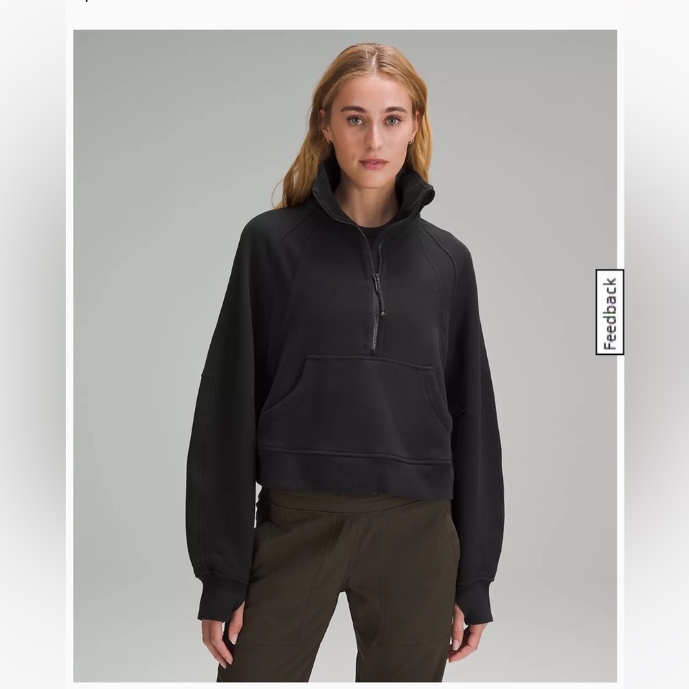 Scuba oversized funnel neck half zip